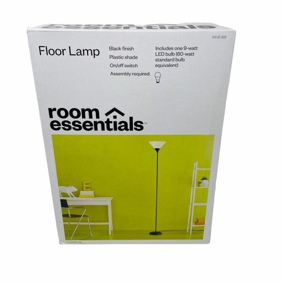 Room Essentials Other - Room Essentials Torch Floor Lamp - Black